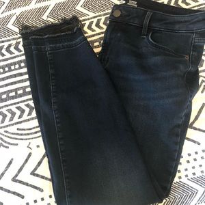 Old navy let down raw hem jeans